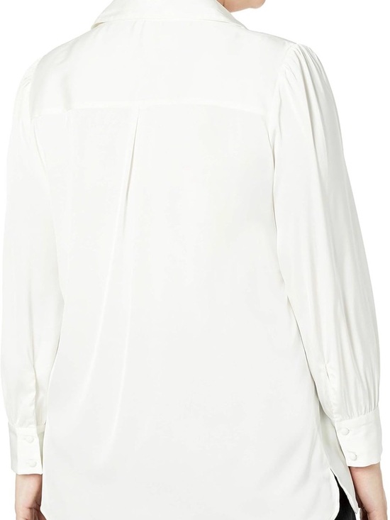 NWT lucyswhims x The Drop Ivory Button‑Up Blouse – Size L - Picture 6 of 14